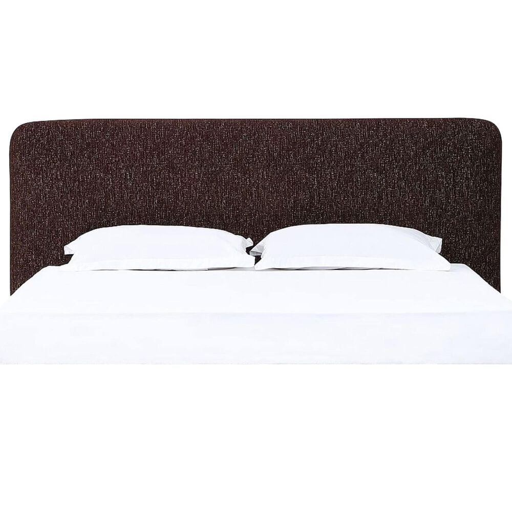 Urban Home Anansi Mocoa Queen Upholstered Headboard in Mongoose Chenille, , large