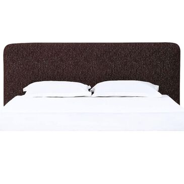 Urban Home Anansi Mocoa Queen Upholstered Headboard in Mongoose Chenille, , large