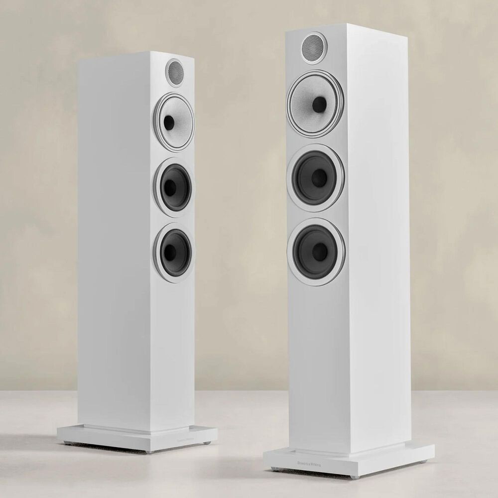 Bowers &amp; Wilkins 700 Series 704 S3 3-Way Floor Standing Loudspeaker in Satin White, , large