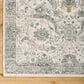 Surya Dresden White, Medium Gray, Gray, Light Slate, Denim and Mustard 2" x 2"11" Area Rug, , large