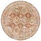 Surya Mona Lisa 7"10" Round Brick Red, Mustard, Tan, Sage, Dark Blue, Olive and Burgundy Area Rug, , large