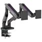 MSI Full-Motion Dual Monitor Mount for 17"-35" Screen in Matte Black and Painted Grey, , large