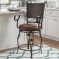 Linon Home Decor Beatrix Swivel Counter Stool in Bronze, , large