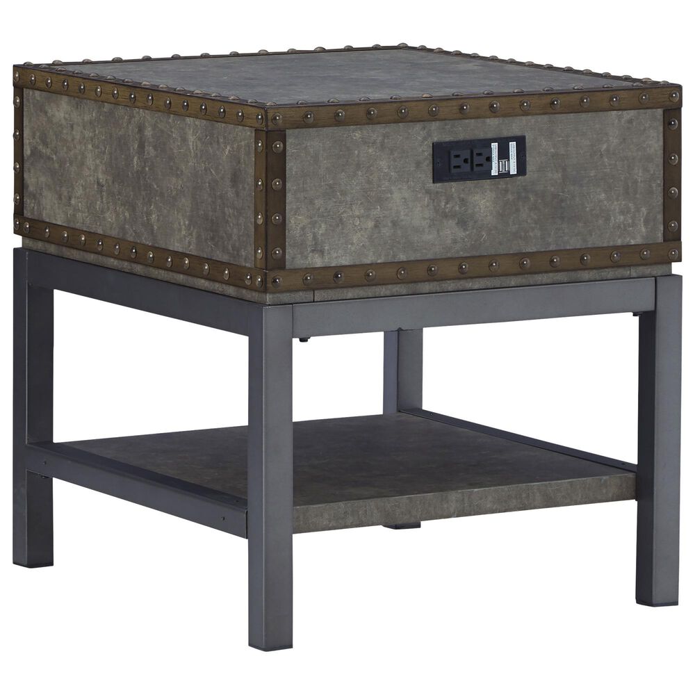 Ashley Derrylin End Table in Bronze and Brown, , large