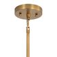 Golden Lighting Shepard 1-Light Pendant with Matte White Shade in Modern Brass, , large