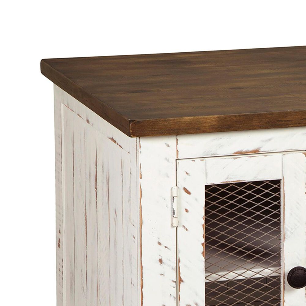 Ashley Wystfield End Table in Vintage White and Warm Brown, , large