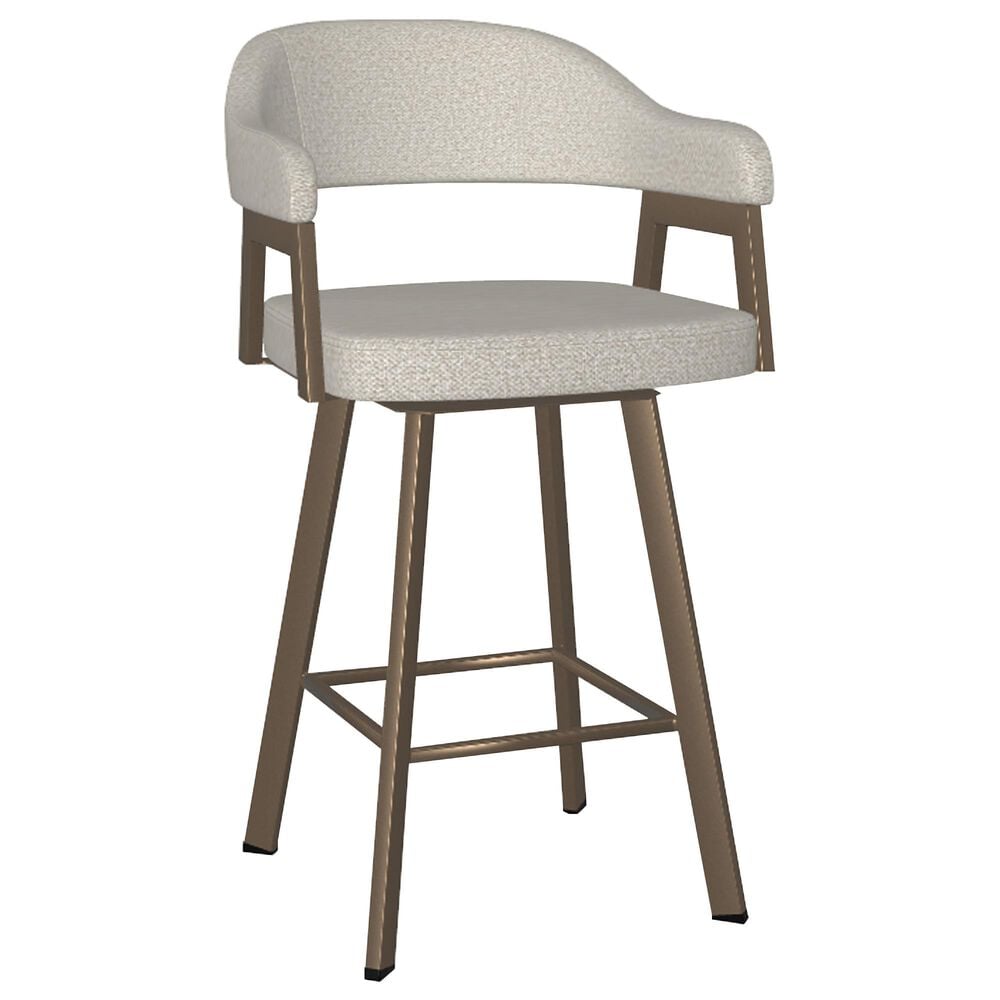 Amisco Carmen Swivel Counter Stool in Sugar Bronze, , large