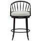 Armen Living Luther Counter Height Stool in Dark Brown, , large