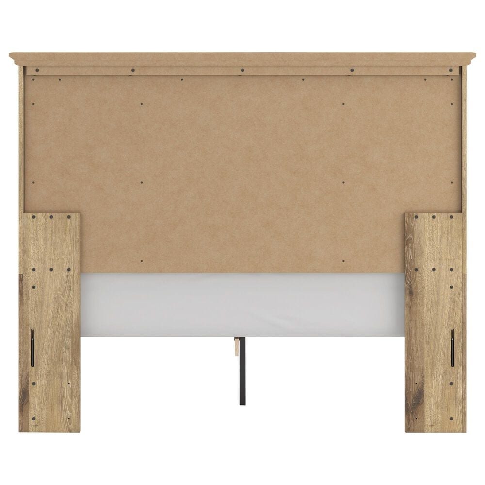 Ashley Makidern Queen Storage Bed with Two Drawers in Tan, , large