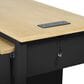 HOMLUX 47" Kitchen Island with Extendable Dining Table in Black, , large
