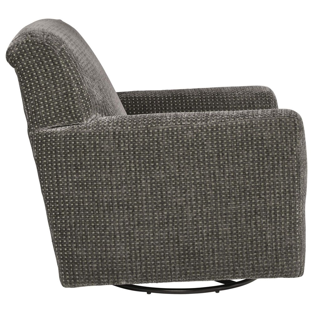 Ashley Herstow Swivel Glider Chair in Charcoal, , large