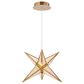 Golden Lighting Spectrum 18" 1-Light LED Chandelier in Rose Gold, , large