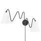Mitzi Lighting Onda 2-Light Plug-In Sconce in Soft Black, , large