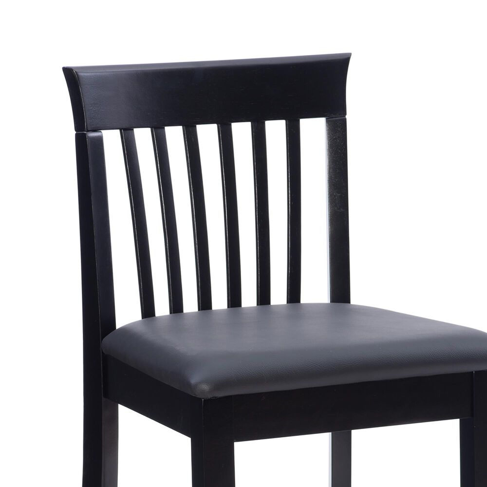 Linon Home Decor Torino Craftsman Counter Stool in Black, , large