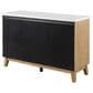 Furniture of America Nayel 3-Door Genuine Marble Top Server in Natural, , large