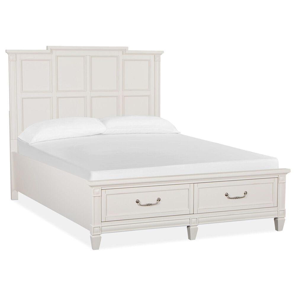 Nicolette Home Willowbrook Queen Storage Bed in Egg Shell White, , large
