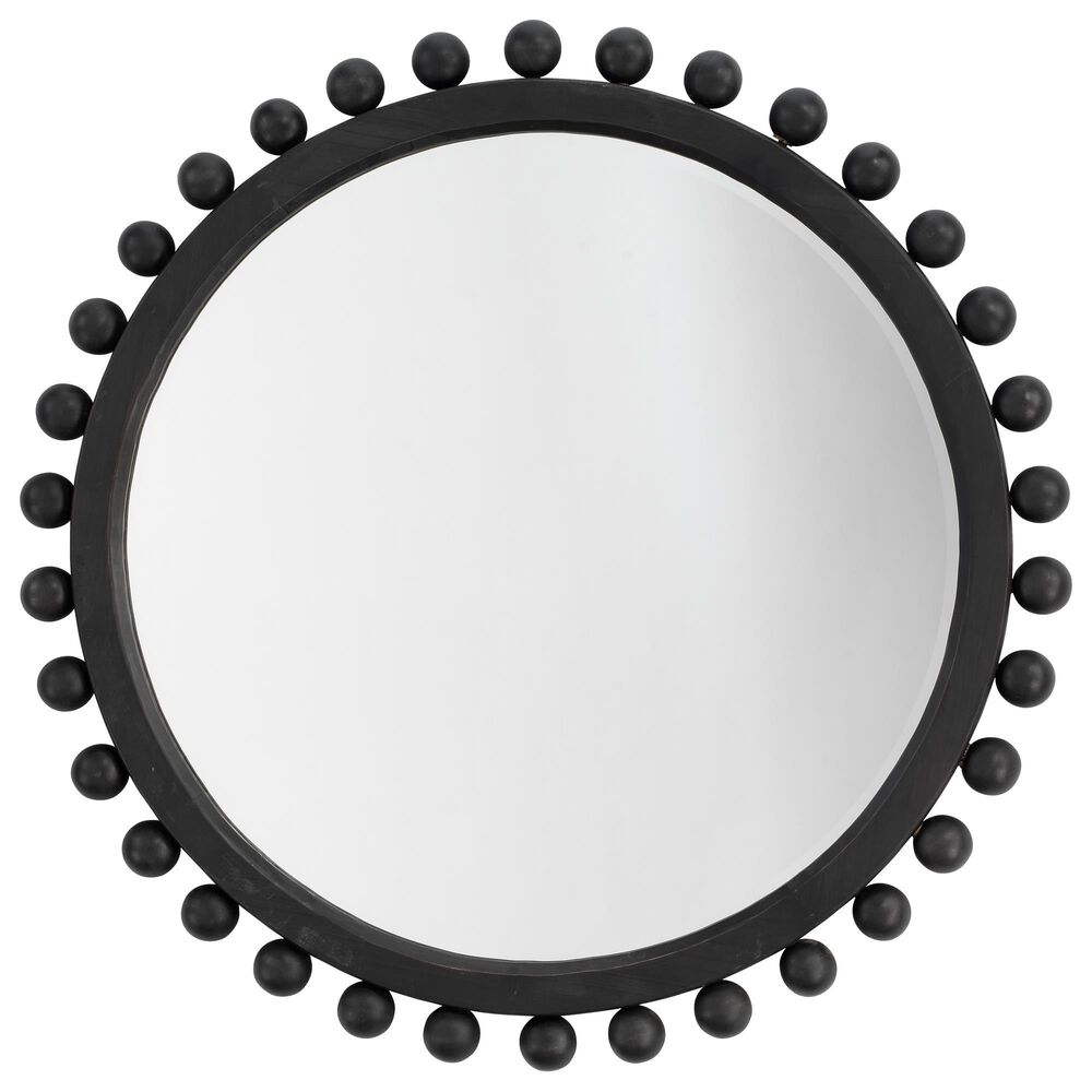 Splendor Living Ellery Round Wall Mirror in Dark Charcoal, , large