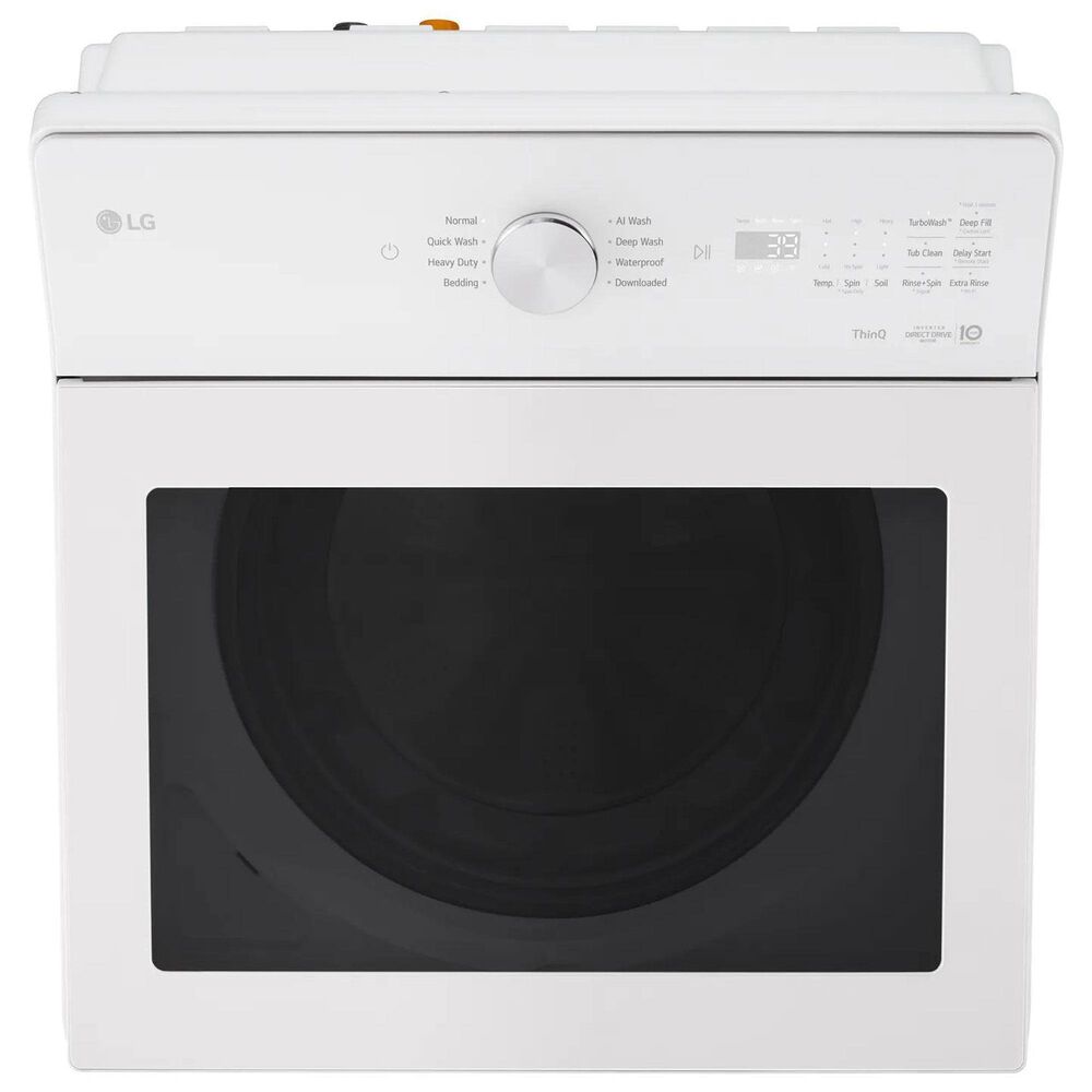 LG 5 Cu. Ft. Smart Top Load Washer and 7.3 Cu. Ft. Electric Dryer Laundry Pair in Alpine White, , large