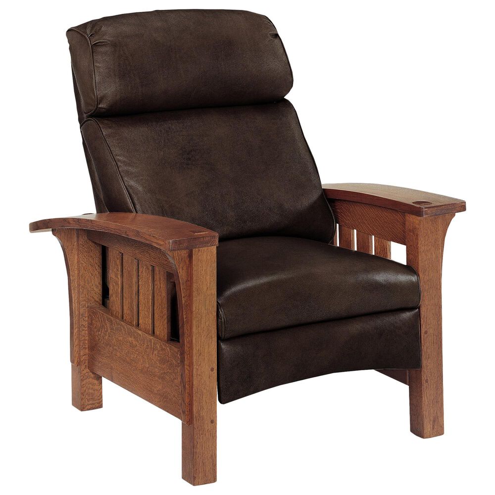 Stickley Furniture Mission Manual Recliner in Colman Boot, , large