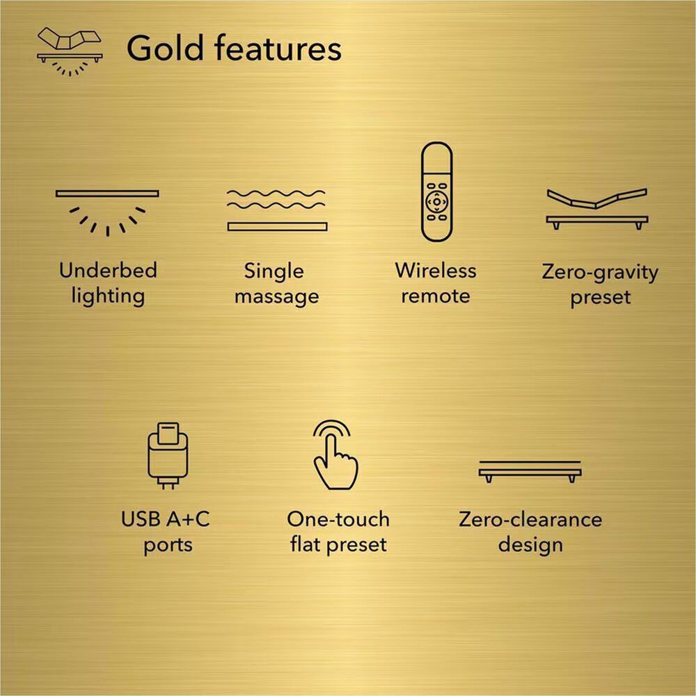 Serta Gold Baselogic Split King Adjustable Base, , large