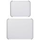 KitchenAid 2-Piece Polypropylene Chopping Board Set in White and Gray, , large