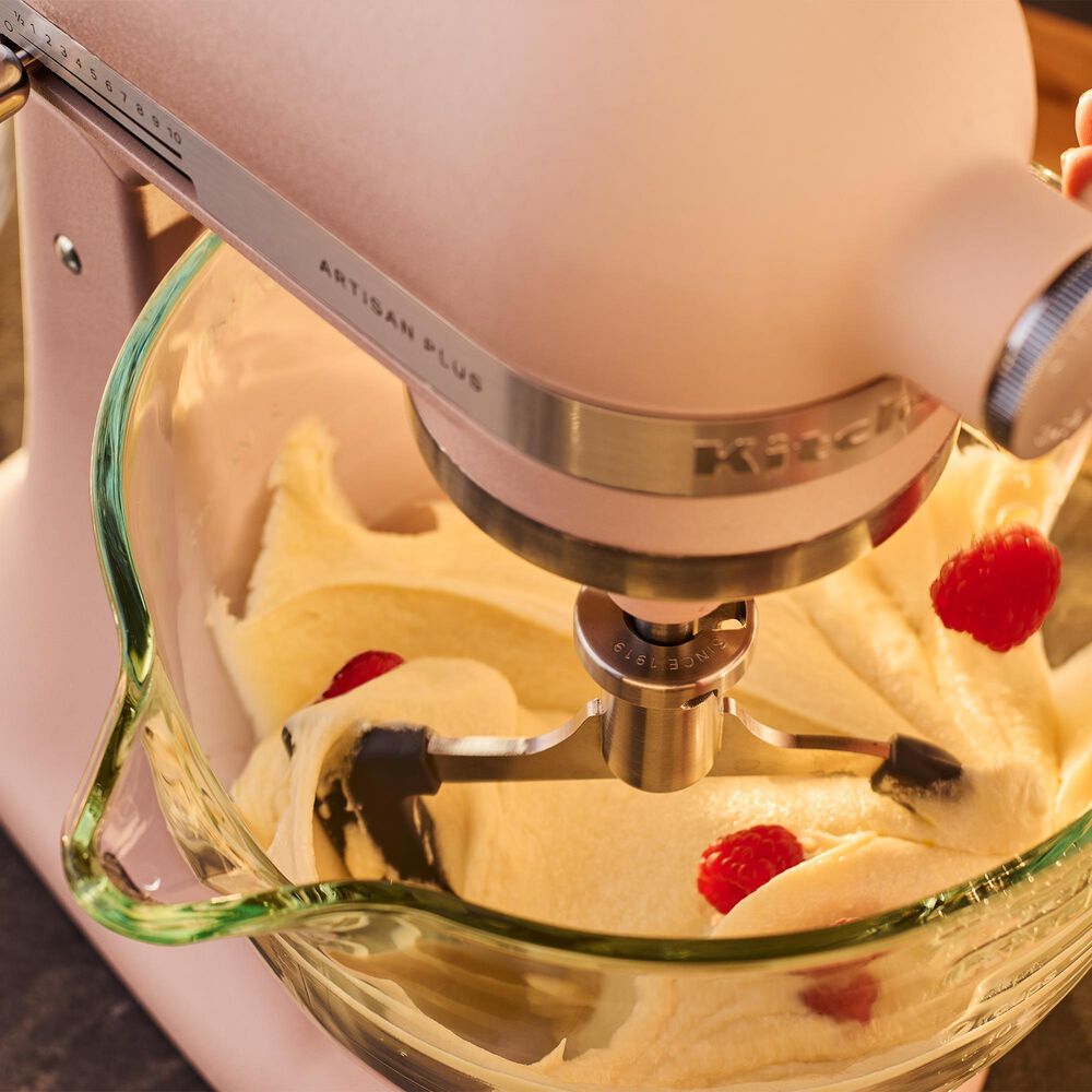 KitchenAid Artisan Plus 5-Quart Stand Mixer in Feather Pink, , large