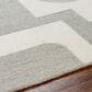 Surya Brook Geometric 9" x 12" Beige and Charcoal Area Rug, , large