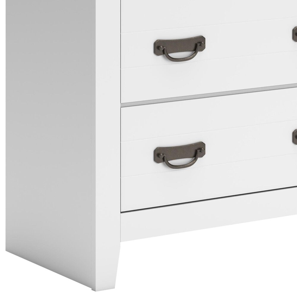 Ashley Binterglen 5-Piece King Panel Bedroom Set in White, , large