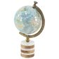 Maple and Jade 8" x 16" Globe in Turquoise, Green, Brass and Natural, , large