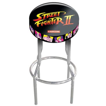 Arcade1up Capcom Legacy Street Fighter II Adjustable Stool, , large