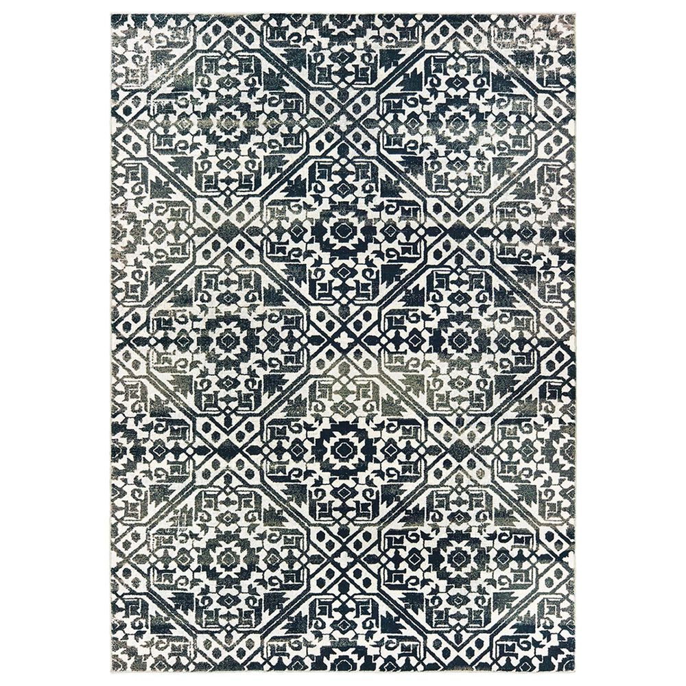Oriental Weavers Bowen 5506E 9"10" x 12"10" Navy Area Rug, , large