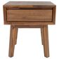 LH Imports Gia 1-Drawer Nightstand in Warm Pecan, , large