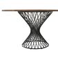 Blue River Cirque and Polly 5-Piece Round Dining Set in Walnut, , large