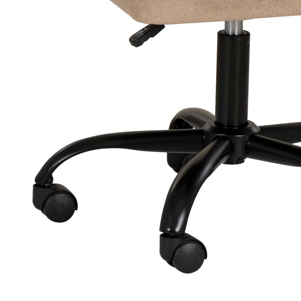 Linon Home Decor Skyla Swivel Office Chair in Beige, , large
