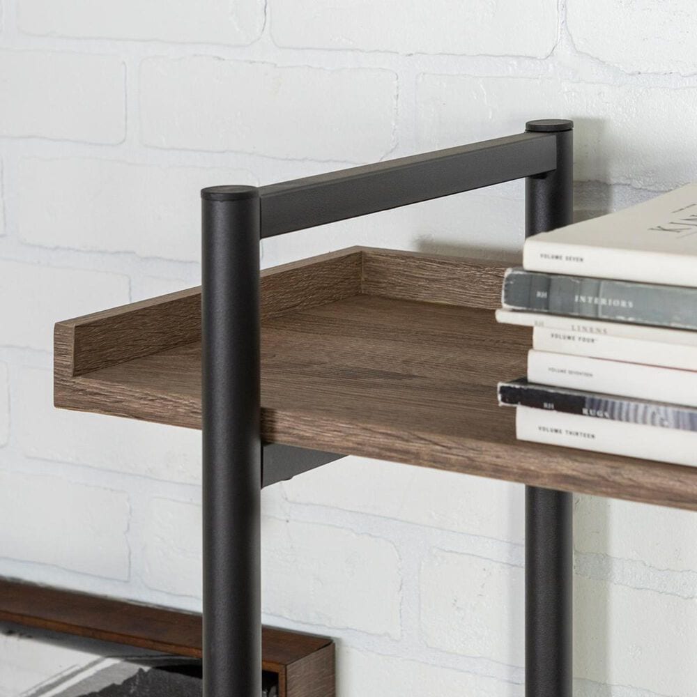 Walker Edison Urban Pipe 68" Bookcase in Driftwood, , large