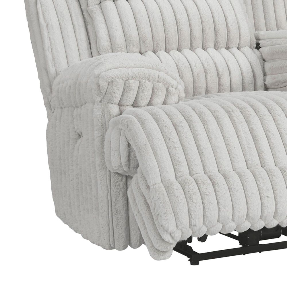 Ashley Rhines Falls Power Reclining Sofa in Alloy, , large