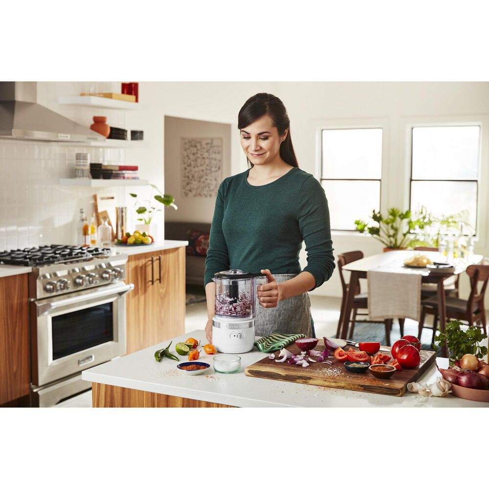 KitchenAid Cordless 5 Cup Food Chopper in White, , large