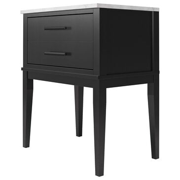 DHP Madison Lane 2-Drawer Nightstand in Black, White and Gray, , large