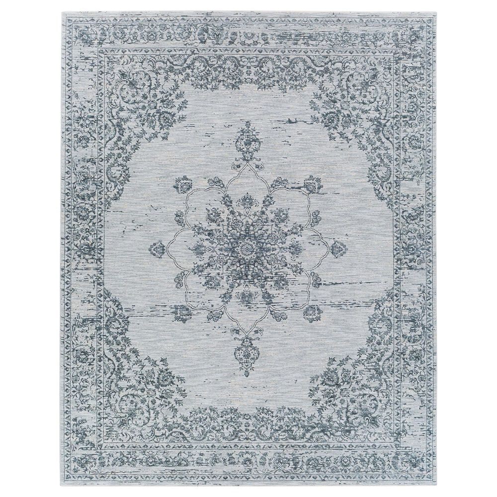 Surya Laila 9" x 12"2" Navy, Teal, Light Gray, Beige, Taupe and Cream Area Rug, , large