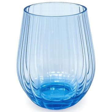 LeadingWare Linea 20 Oz Stemless Wine Glass in Blue, , large