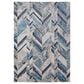 Feizy Indio 12" x 15" Navy and Beige Area Rug, , large