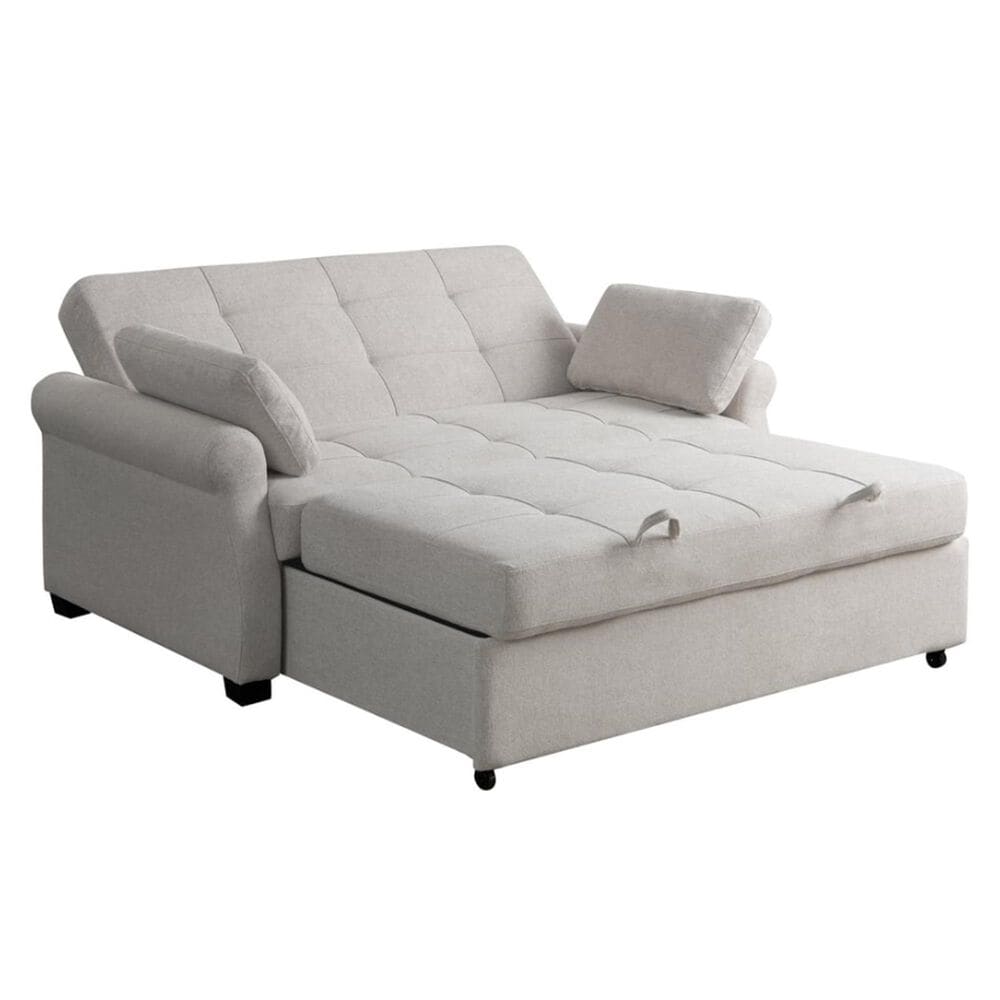 Lifestyle Solutions Hampton Queen Sleeper Sofa in Oatmeal, , large