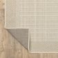ROW by Oriental Weavers Zarina ZAR04 Beige and Ivory 1"10" x 7"6" Indoor/Outdoor Runner, , large