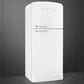 SMEG 19.28 Cu. Ft. Retro Top Freeze Refrigerator with Right Hinge in White, , large
