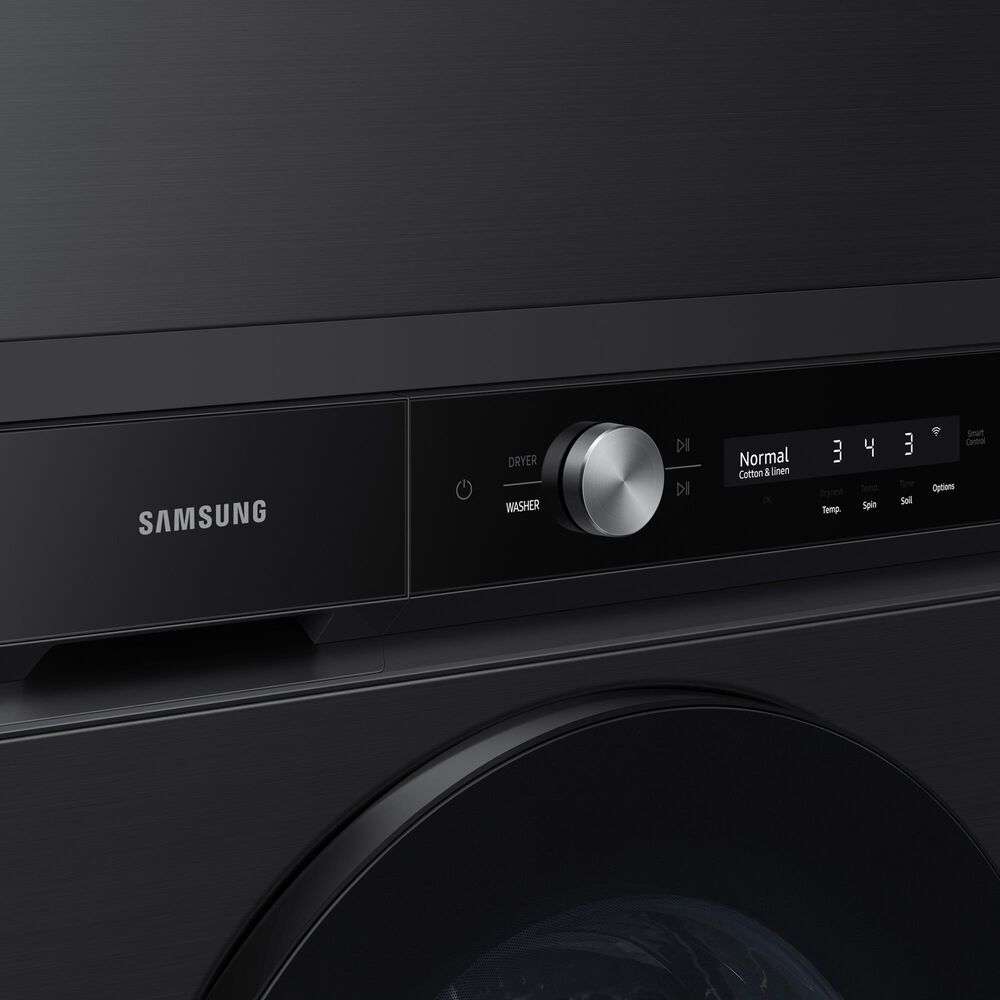 Samsung Bespoke 7.6 Cu. Ft. Front Load Electric Dryer with AI Optimal Dry and Super Speed Dry in Brushed Black, , large