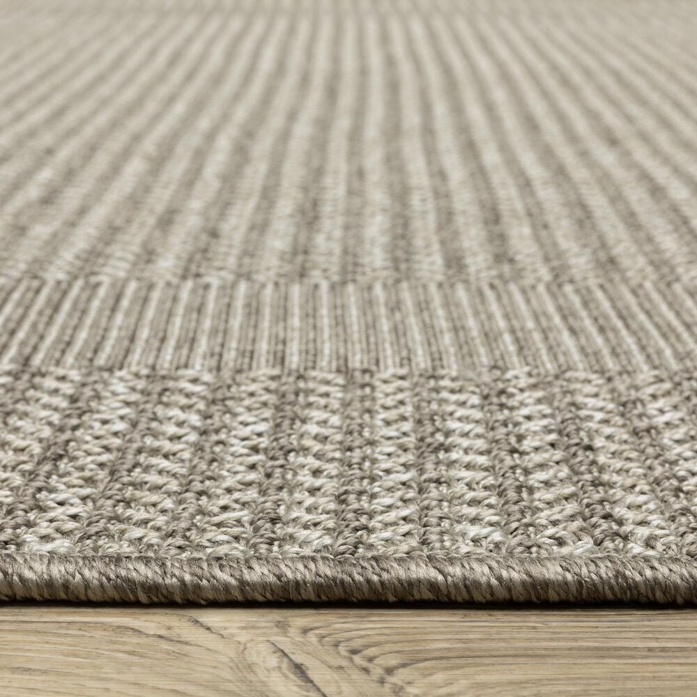Oriental Weavers Caicos CA05A 6&#39;7&quot; x 9&#39;2&quot; Grey Area Rug, , large