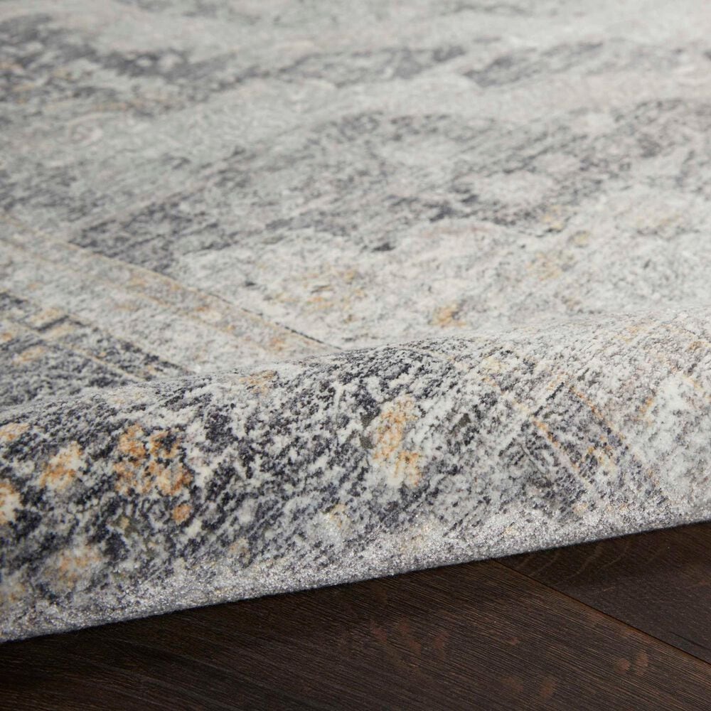 Nourison Starry Nights STN05 5&#39; x 7&#39; Charcoal and Cream Area Rug, , large
