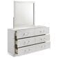 New Heritage Europa 5 Piece Wood King Panel Bedroom Set with Chest and Nightstand in White, , large