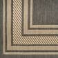 Nourison Horizon HOZ03 Charcoal 9" x 12" Indoor/Outdoor Area Rug, , large