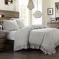 HiEnd Accents Lily 3-Piece Super King Comforter Set in Light Gray, , large